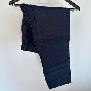 Bound - Navy Seville Linen Trousers